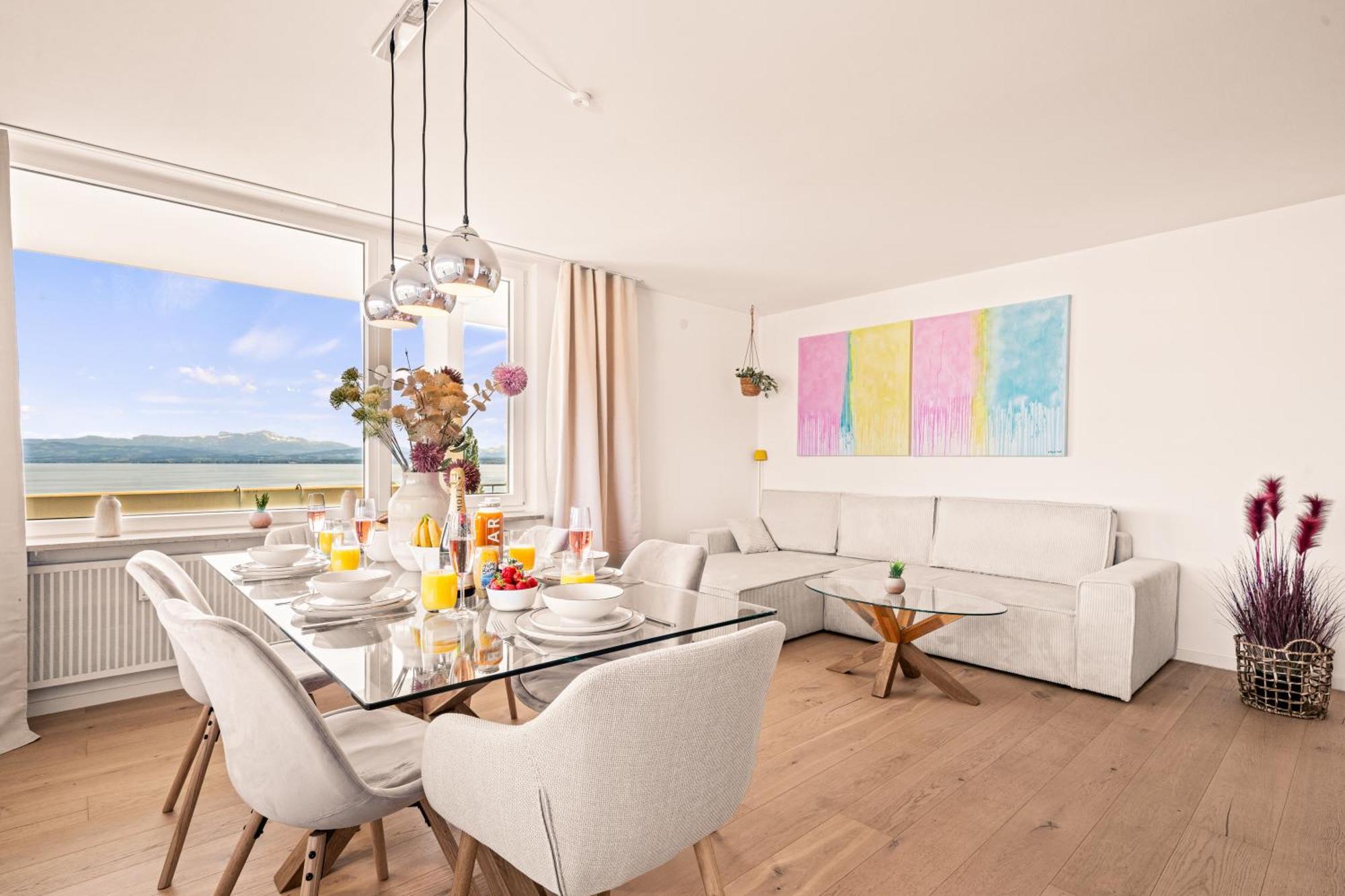 Panorama Penthouse Mit Atemberaubenden See- Und Bergblick Immenstaad am Bodensee Eksteriør bilde