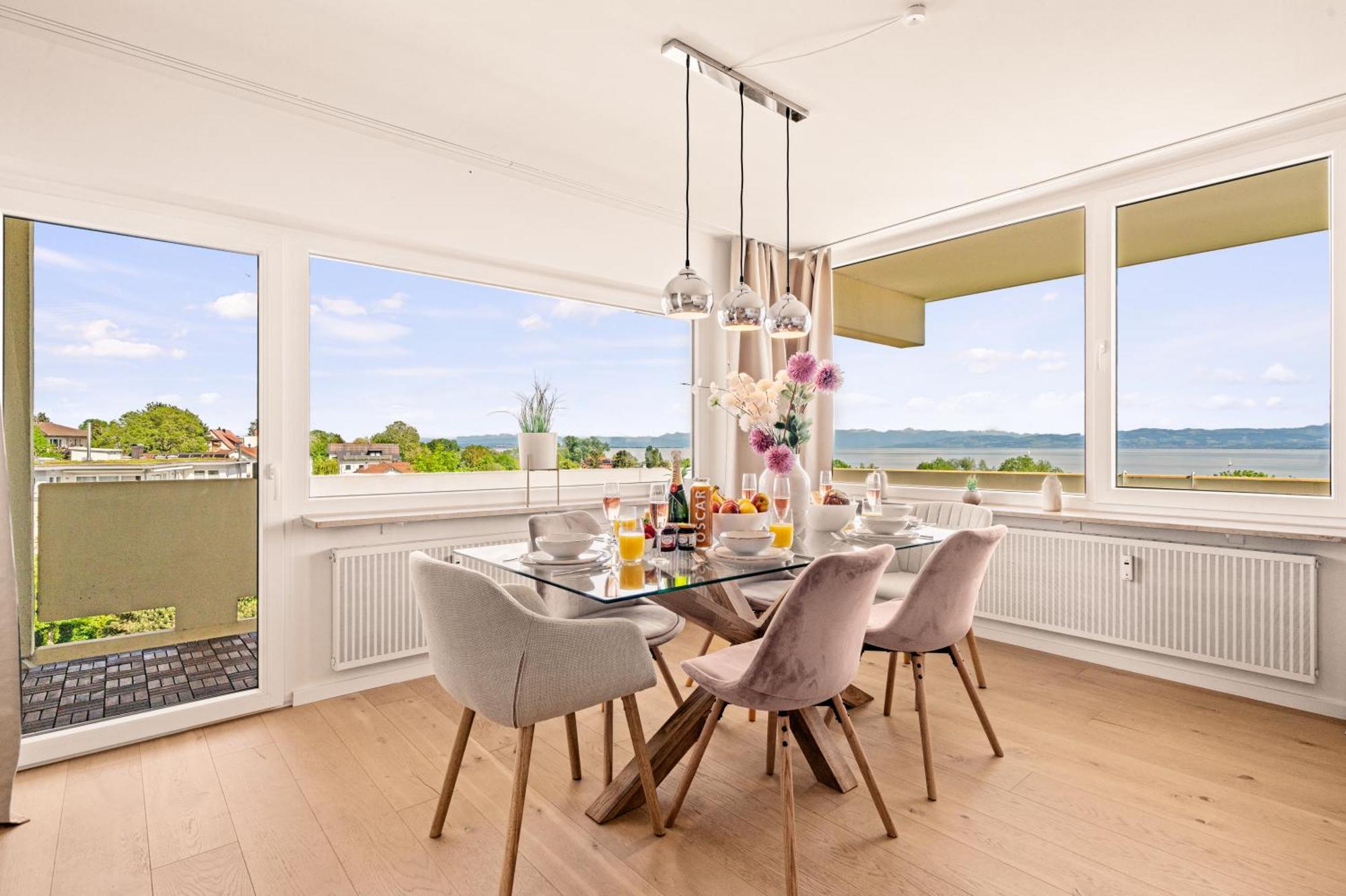 Panorama Penthouse Mit Atemberaubenden See- Und Bergblick Immenstaad am Bodensee Eksteriør bilde