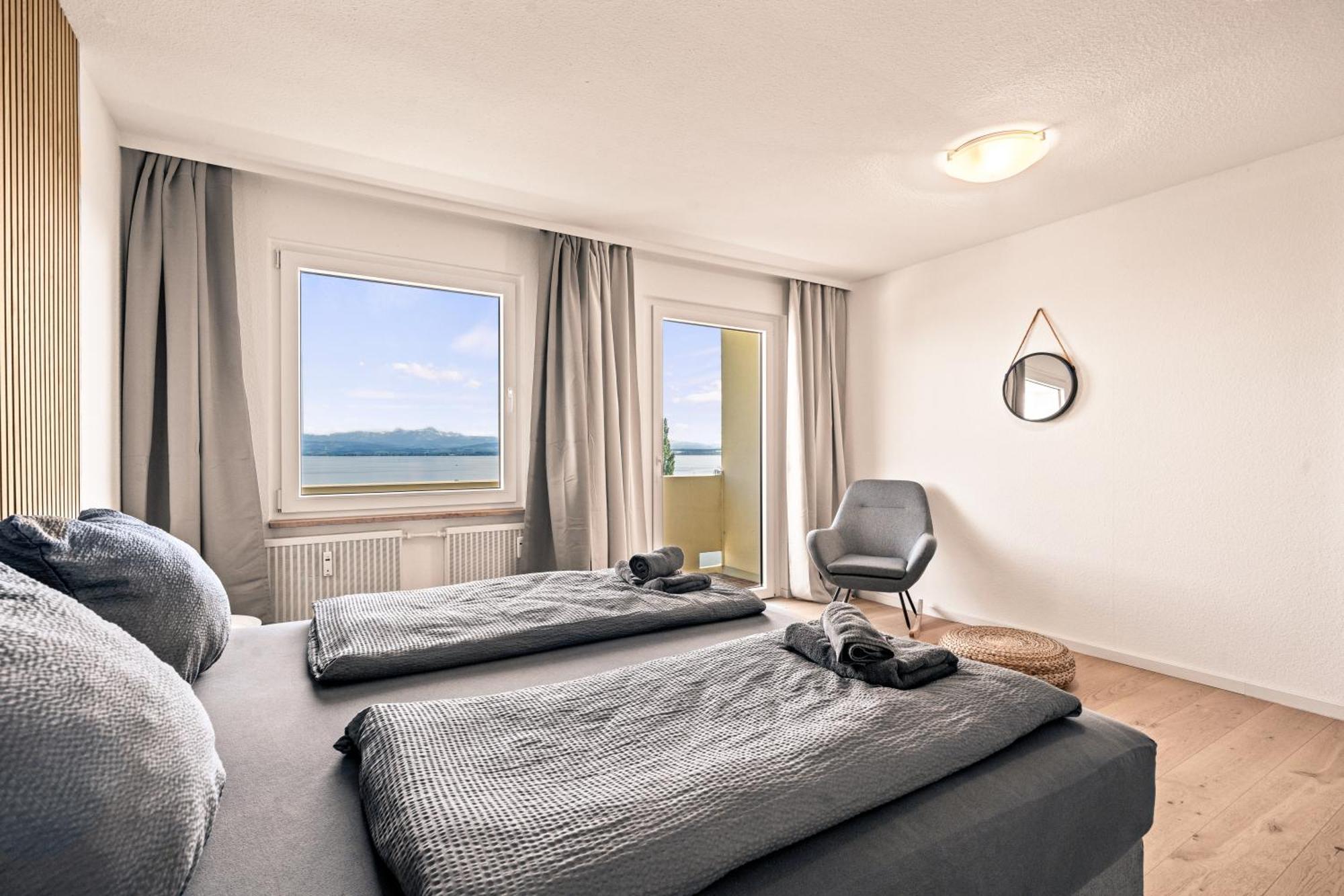 Panorama Penthouse Mit Atemberaubenden See- Und Bergblick Immenstaad am Bodensee Eksteriør bilde