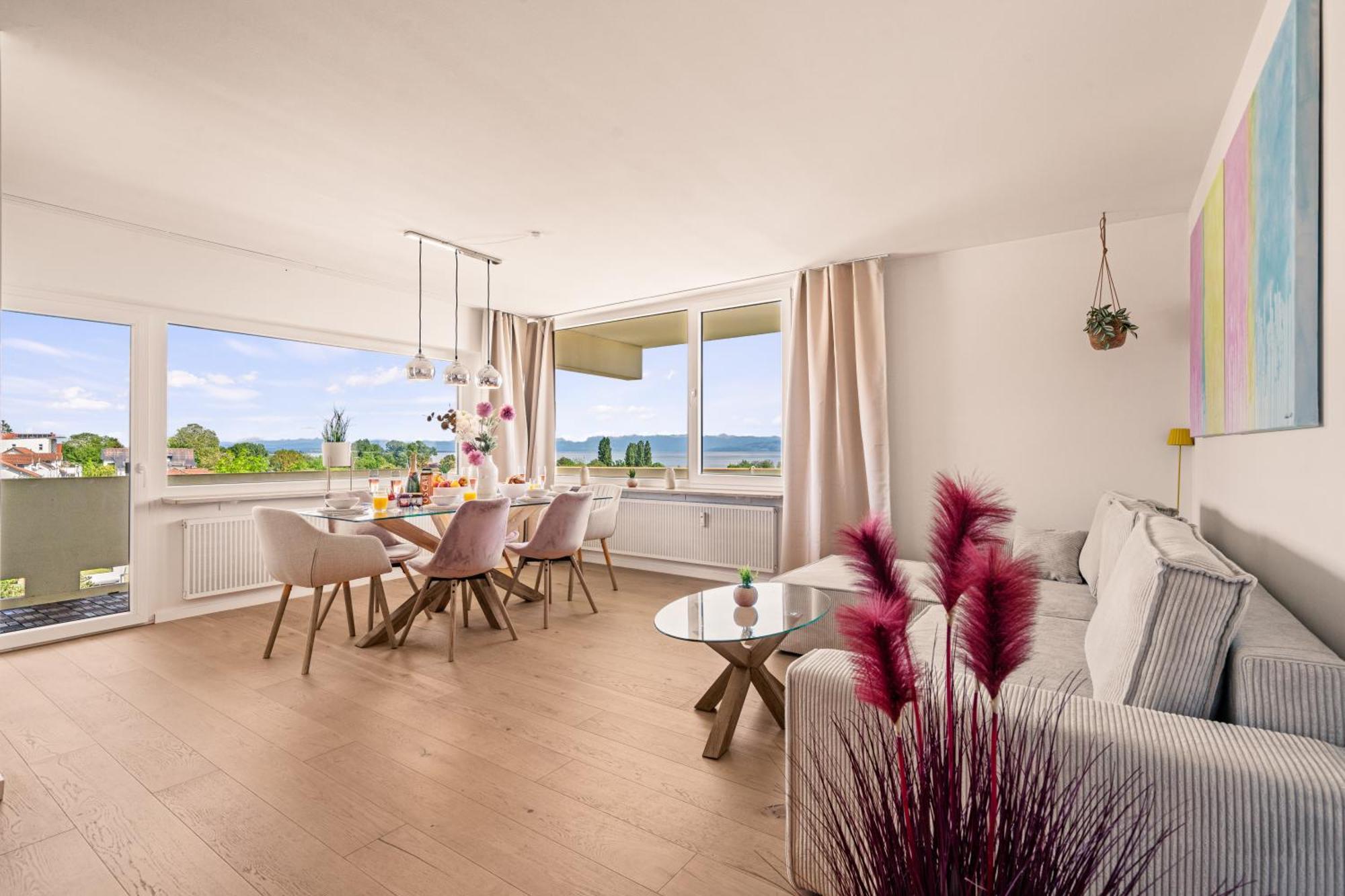 Panorama Penthouse Mit Atemberaubenden See- Und Bergblick Immenstaad am Bodensee Eksteriør bilde
